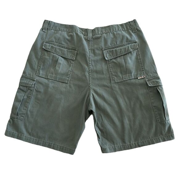 Levi’s Vintage SilverTab Khaki Cargo Green Shorts Size 42 - Picture 2 of 8